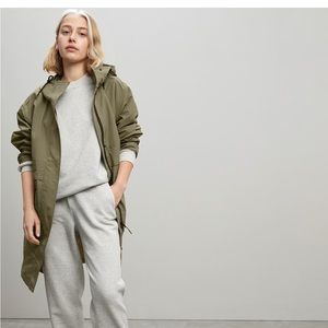 Everlane ReNew Anorak in bay leaf
